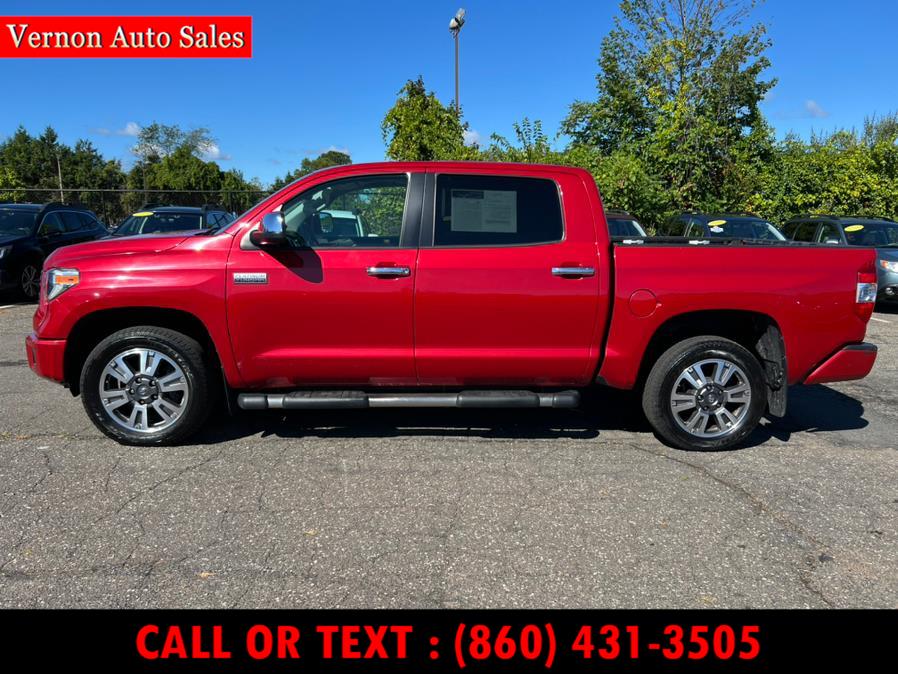 2018 Toyota Tundra 4WD Platinum CrewMax 5.5'' Bed 5.7L (Natl), available for sale in Manchester, Connecticut | Vernon Auto Sale & Service. Manchester, Connecticut 2018 Toyota Tundra 4WD Platinum CrewMax 5.5'' Bed 5.7L (Natl), available for sale in Manchester, Connecticut | Vernon Auto Sale & Service. Manchester, Connecticut