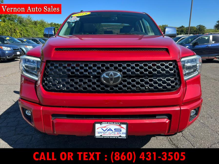 2018 Toyota Tundra 4WD Platinum CrewMax 5.5'' Bed 5.7L (Natl), available for sale in Manchester, Connecticut | Vernon Auto Sale & Service. Manchester, Connecticut 2018 Toyota Tundra 4WD Platinum CrewMax 5.5'' Bed 5.7L (Natl), available for sale in Manchester, Connecticut | Vernon Auto Sale & Service. Manchester, Connecticut