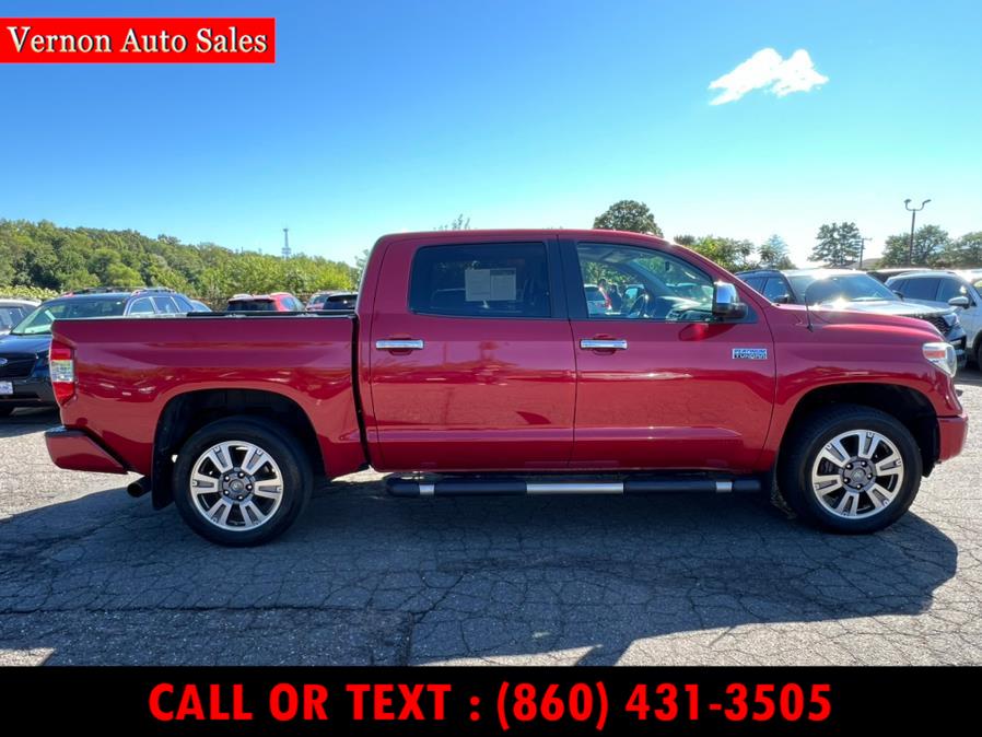 2018 Toyota Tundra 4WD Platinum CrewMax 5.5'' Bed 5.7L (Natl), available for sale in Manchester, Connecticut | Vernon Auto Sale & Service. Manchester, Connecticut 2018 Toyota Tundra 4WD Platinum CrewMax 5.5'' Bed 5.7L (Natl), available for sale in Manchester, Connecticut | Vernon Auto Sale & Service. Manchester, Connecticut