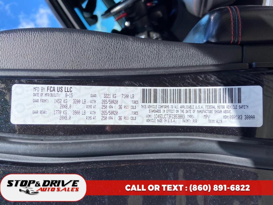 2015 Dodge Durango AWD 4dr R/T, available for sale in East Windsor, Connecticut | Stop & Drive Auto Sales. East Windsor, Connecticut 2015 Dodge Durango AWD 4dr R/T, available for sale in East Windsor, Connecticut | Stop & Drive Auto Sales. East Windsor, Connecticut