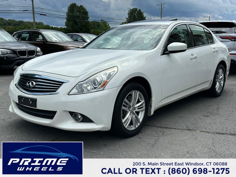 2013 Infiniti G37 Sedan 4dr x AWD, available for sale in East Windsor, Connecticut | Prime Wheels. East Windsor, Connecticut 2013 Infiniti G37 Sedan 4dr x AWD, available for sale in East Windsor, Connecticut | Prime Wheels. East Windsor, Connecticut