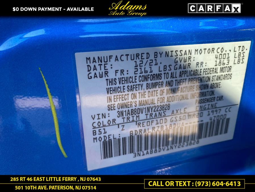 2022 Nissan Sentra SR CVT, available for sale in Paterson, New Jersey | Adams Auto Group. Paterson, New Jersey 2022 Nissan Sentra SR CVT, available for sale in Paterson, New Jersey | Adams Auto Group. Paterson, New Jersey