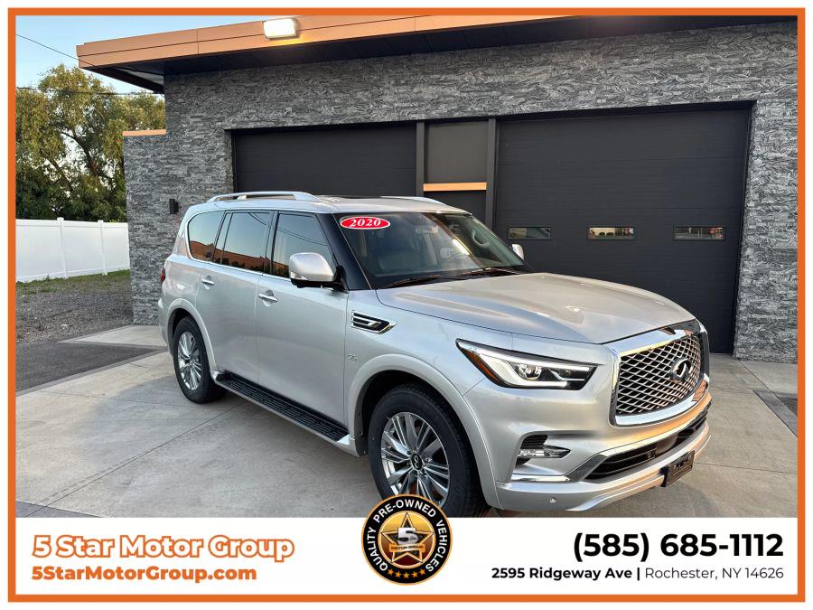 2020 Infiniti Qx80 LUXE Sport Utility 4D, available for sale in Rochester, New York | 5 Star Motor Group. Rochester, New York 2020 Infiniti Qx80 LUXE Sport Utility 4D, available for sale in Rochester, New York | 5 Star Motor Group. Rochester, New York