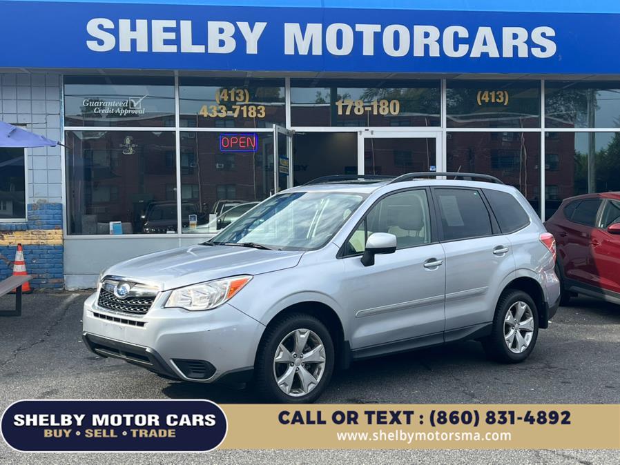 2015 Subaru Forester 4dr CVT 2.5i Premium PZEV, available for sale in Springfield, Massachusetts | Shelby Motor Cars. Springfield, Massachusetts 2015 Subaru Forester 4dr CVT 2.5i Premium PZEV, available for sale in Springfield, Massachusetts | Shelby Motor Cars. Springfield, Massachusetts