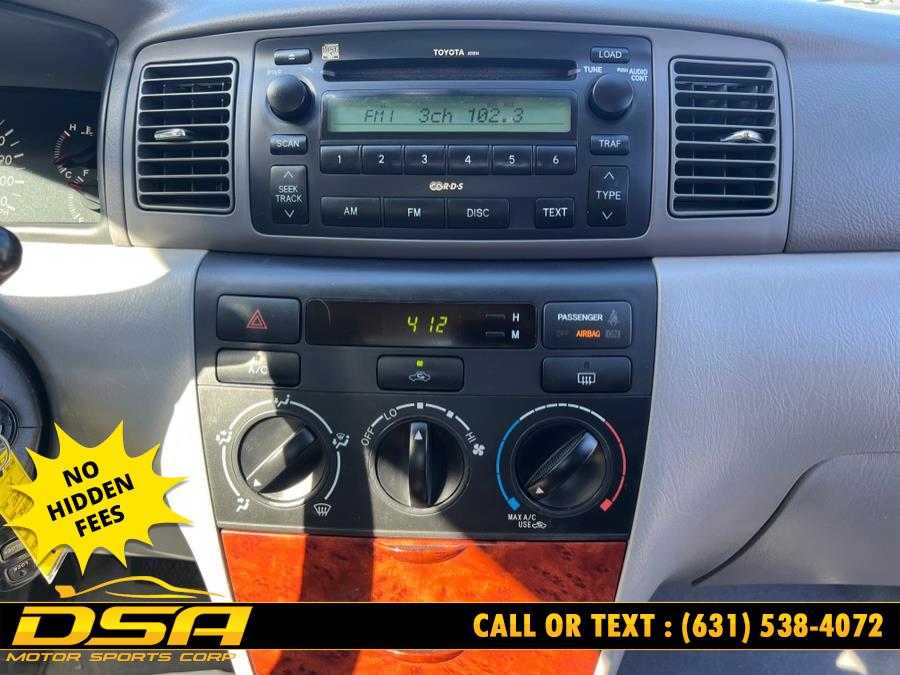 2007 Toyota Corolla 4dr Sdn Auto CE (Natl), available for sale in Commack, New York | DSA Motor Sports Corp. Commack, New York 2007 Toyota Corolla 4dr Sdn Auto CE (Natl), available for sale in Commack, New York | DSA Motor Sports Corp. Commack, New York