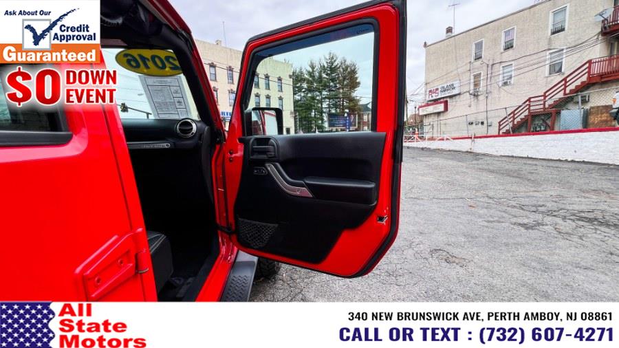 2016 Jeep Wrangler Unlimited 4WD 4dr Sahara, available for sale in Perth Amboy, New Jersey | All State Motor Inc. Perth Amboy, New Jersey 2016 Jeep Wrangler Unlimited 4WD 4dr Sahara, available for sale in Perth Amboy, New Jersey | All State Motor Inc. Perth Amboy, New Jersey