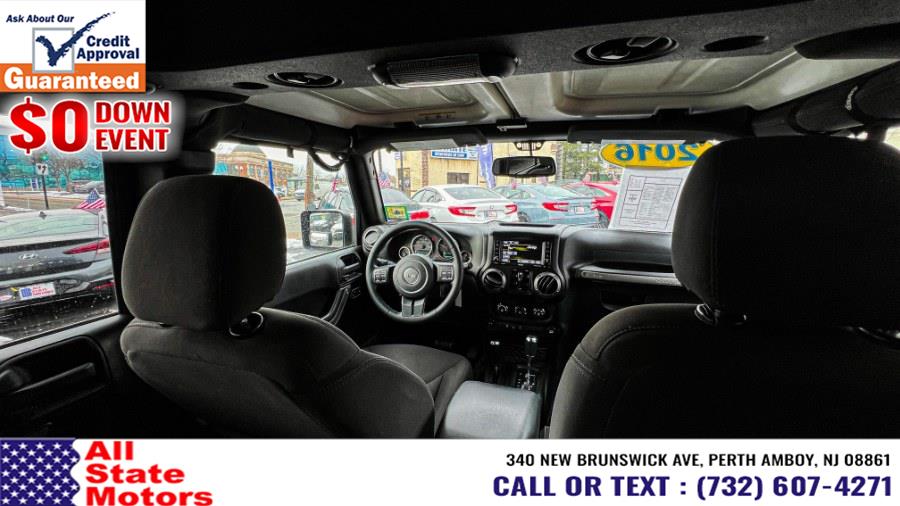 2016 Jeep Wrangler Unlimited 4WD 4dr Sport, available for sale in Perth Amboy, New Jersey | All State Motor Inc. Perth Amboy, New Jersey 2016 Jeep Wrangler Unlimited 4WD 4dr Sport, available for sale in Perth Amboy, New Jersey | All State Motor Inc. Perth Amboy, New Jersey