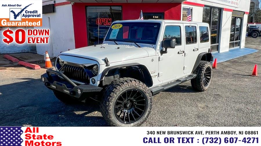 2018 Jeep Wrangler JK Unlimited Sahara 4x4, available for sale in Perth Amboy, New Jersey | All State Motor Inc. Perth Amboy, New Jersey 2018 Jeep Wrangler JK Unlimited Sahara 4x4, available for sale in Perth Amboy, New Jersey | All State Motor Inc. Perth Amboy, New Jersey