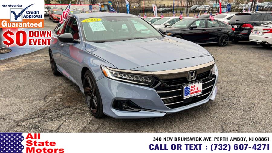 2022 Honda Accord Sedan Sport SE 1.5T CVT, available for sale in Perth Amboy, New Jersey | All State Motor Inc. Perth Amboy, New Jersey 2022 Honda Accord Sedan Sport SE 1.5T CVT, available for sale in Perth Amboy, New Jersey | All State Motor Inc. Perth Amboy, New Jersey