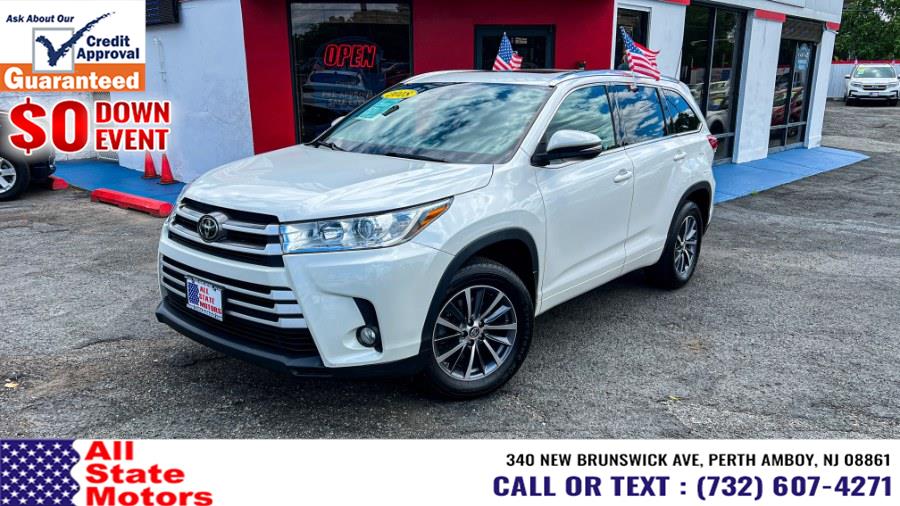 2018 Toyota Highlander XLE V6 AWD (Natl), available for sale in Perth Amboy, New Jersey | All State Motor Inc. Perth Amboy, New Jersey 2018 Toyota Highlander XLE V6 AWD (Natl), available for sale in Perth Amboy, New Jersey | All State Motor Inc. Perth Amboy, New Jersey