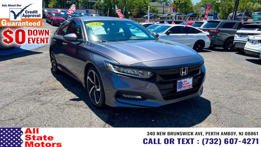 2018 Honda Accord Sedan Sport 1.5T CVT, available for sale in Perth Amboy, New Jersey | All State Motor Inc. Perth Amboy, New Jersey 2018 Honda Accord Sedan Sport 1.5T CVT, available for sale in Perth Amboy, New Jersey | All State Motor Inc. Perth Amboy, New Jersey