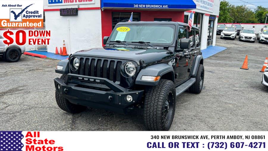 2018 Jeep Wrangler Unlimited Sport S 4x4, available for sale in Perth Amboy, New Jersey | All State Motor Inc. Perth Amboy, New Jersey 2018 Jeep Wrangler Unlimited Sport S 4x4, available for sale in Perth Amboy, New Jersey | All State Motor Inc. Perth Amboy, New Jersey
