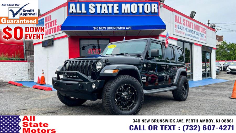 2018 Jeep Wrangler Unlimited Sport S 4x4, available for sale in Perth Amboy, New Jersey | All State Motor Inc. Perth Amboy, New Jersey 2018 Jeep Wrangler Unlimited Sport S 4x4, available for sale in Perth Amboy, New Jersey | All State Motor Inc. Perth Amboy, New Jersey