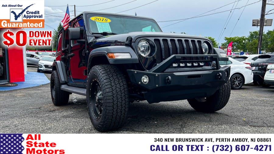 2018 Jeep Wrangler Unlimited Sport S 4x4, available for sale in Perth Amboy, New Jersey | All State Motor Inc. Perth Amboy, New Jersey 2018 Jeep Wrangler Unlimited Sport S 4x4, available for sale in Perth Amboy, New Jersey | All State Motor Inc. Perth Amboy, New Jersey