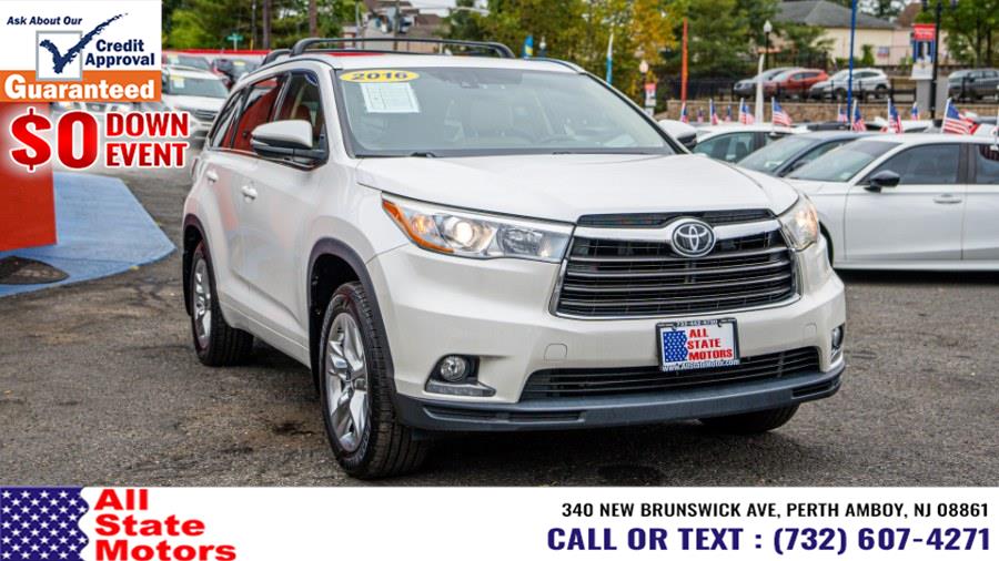 2016 Toyota Highlander AWD 4dr V6 Limited (Natl), available for sale in Perth Amboy, New Jersey | All State Motor Inc. Perth Amboy, New Jersey 2016 Toyota Highlander AWD 4dr V6 Limited (Natl), available for sale in Perth Amboy, New Jersey | All State Motor Inc. Perth Amboy, New Jersey