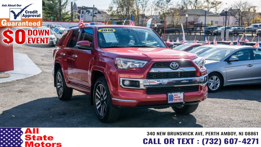 2016 Toyota 4Runner 4WD 4dr V6 Limited (Natl), available for sale in Perth Amboy, New Jersey | All State Motor Inc. Perth Amboy, New Jersey 2016 Toyota 4Runner 4WD 4dr V6 Limited (Natl), available for sale in Perth Amboy, New Jersey | All State Motor Inc. Perth Amboy, New Jersey