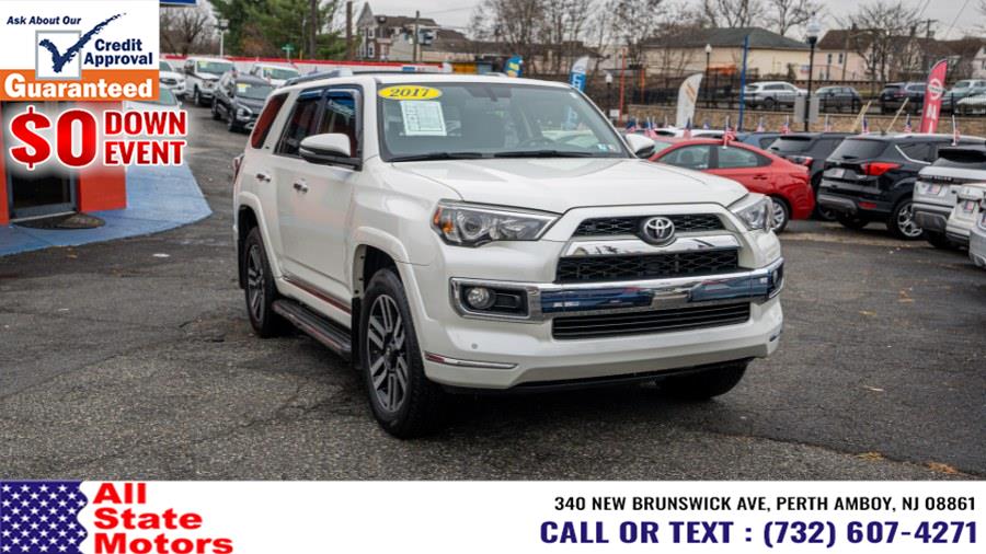 2017 Toyota 4Runner Limited 4WD (Natl), available for sale in Perth Amboy, New Jersey | All State Motor Inc. Perth Amboy, New Jersey 2017 Toyota 4Runner Limited 4WD (Natl), available for sale in Perth Amboy, New Jersey | All State Motor Inc. Perth Amboy, New Jersey