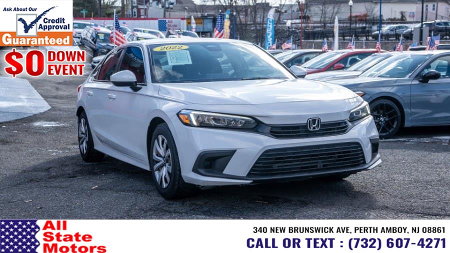 2022 Honda Civic Sedan LX CVT, available for sale in Perth Amboy, New Jersey | All State Motor Inc. Perth Amboy, New Jersey 2022 Honda Civic Sedan LX CVT, available for sale in Perth Amboy, New Jersey | All State Motor Inc. Perth Amboy, New Jersey