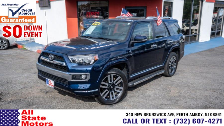 2016 Toyota 4Runner 4WD 4dr V6 Limited (Natl), available for sale in Perth Amboy, New Jersey | All State Motor Inc. Perth Amboy, New Jersey 2016 Toyota 4Runner 4WD 4dr V6 Limited (Natl), available for sale in Perth Amboy, New Jersey | All State Motor Inc. Perth Amboy, New Jersey