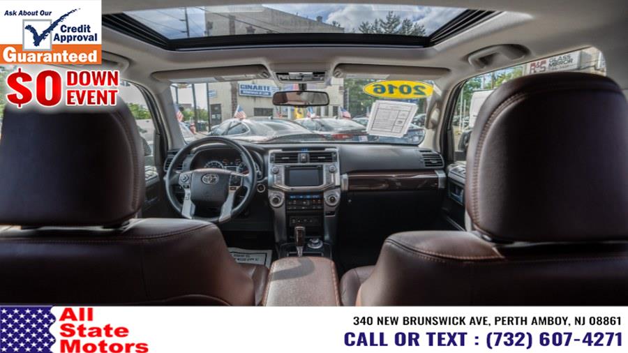 2016 Toyota 4Runner 4WD 4dr V6 Limited (Natl), available for sale in Perth Amboy, New Jersey | All State Motor Inc. Perth Amboy, New Jersey 2016 Toyota 4Runner 4WD 4dr V6 Limited (Natl), available for sale in Perth Amboy, New Jersey | All State Motor Inc. Perth Amboy, New Jersey