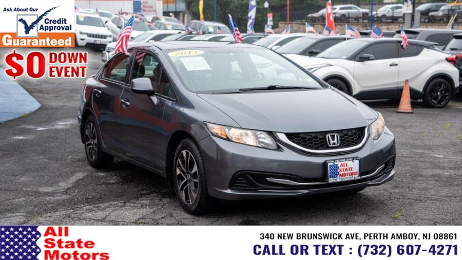 2013 Honda Civic Sdn 4dr Auto EX, available for sale in Perth Amboy, New Jersey | All State Motor Inc. Perth Amboy, New Jersey 2013 Honda Civic Sdn 4dr Auto EX, available for sale in Perth Amboy, New Jersey | All State Motor Inc. Perth Amboy, New Jersey
