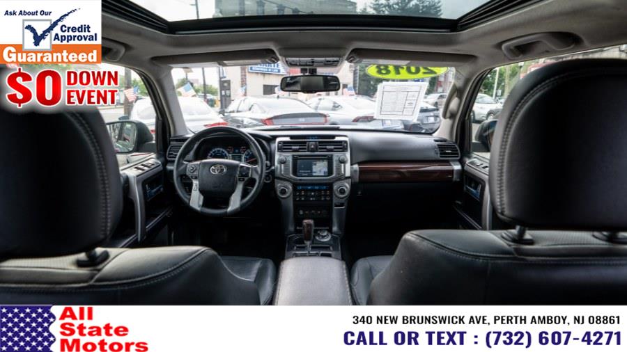 2018 Toyota 4Runner Limited 4WD (Natl), available for sale in Perth Amboy, New Jersey | All State Motor Inc. Perth Amboy, New Jersey 2018 Toyota 4Runner Limited 4WD (Natl), available for sale in Perth Amboy, New Jersey | All State Motor Inc. Perth Amboy, New Jersey