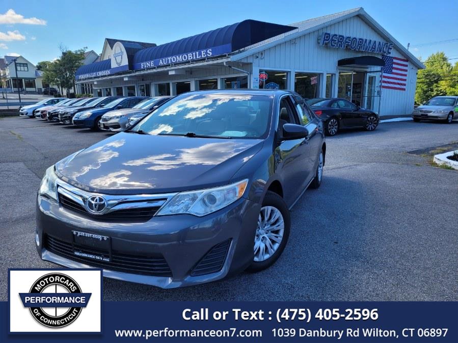 2012 Toyota Camry 4dr Sdn I4 Auto LE (Natl), available for sale in Wilton, Connecticut | Performance Motor Cars Of Connecticut LLC. Wilton, Connecticut 2012 Toyota Camry 4dr Sdn I4 Auto LE (Natl), available for sale in Wilton, Connecticut | Performance Motor Cars Of Connecticut LLC. Wilton, Connecticut