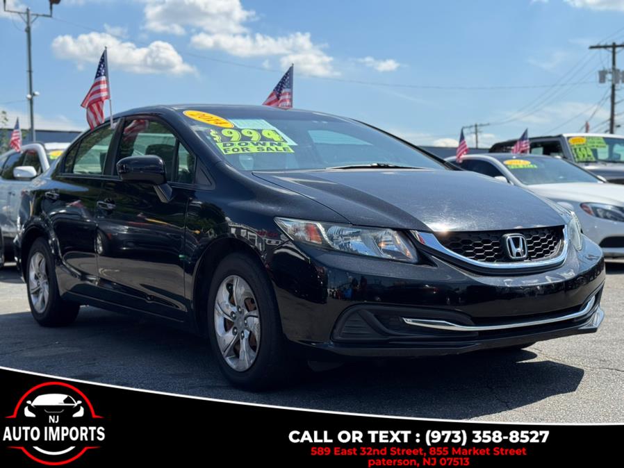 2014 Honda Civic Sedan 4dr CVT LX, available for sale in Paterson, New Jersey | NJ Auto Imports. Paterson, New Jersey 2014 Honda Civic Sedan 4dr CVT LX, available for sale in Paterson, New Jersey | NJ Auto Imports. Paterson, New Jersey