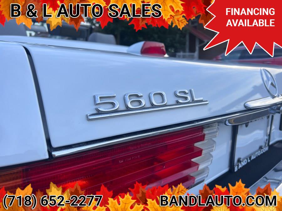 1986 Mercedes-Benz 560SL 2dr Roadster, available for sale in Bronx, New York | B & L Auto Sales LLC. Bronx, New York 1986 Mercedes-Benz 560SL 2dr Roadster, available for sale in Bronx, New York | B & L Auto Sales LLC. Bronx, New York