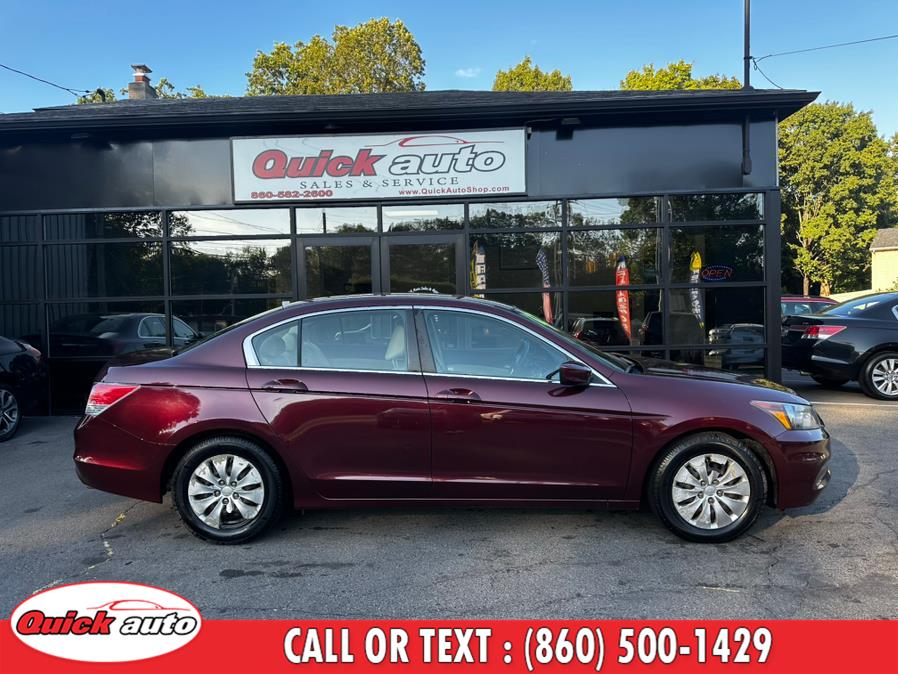 2012 Honda Accord Sdn 4dr I4 Auto LX, available for sale in Bristol, Connecticut | Quick Auto LLC. Bristol, Connecticut 2012 Honda Accord Sdn 4dr I4 Auto LX, available for sale in Bristol, Connecticut | Quick Auto LLC. Bristol, Connecticut