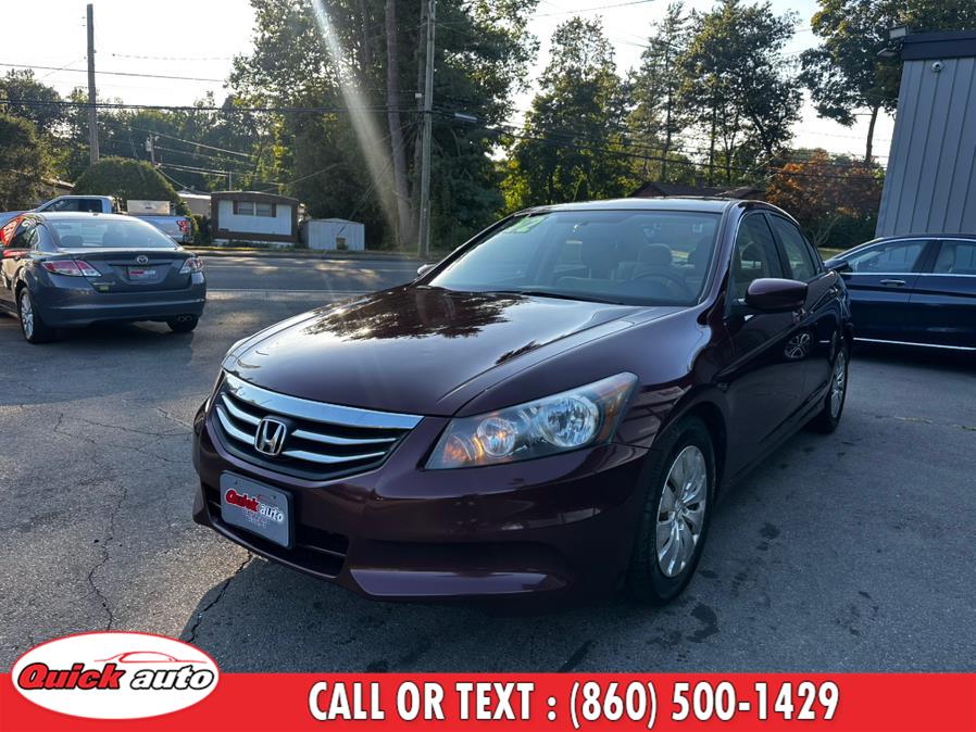 2012 Honda Accord Sdn 4dr I4 Auto LX, available for sale in Bristol, Connecticut | Quick Auto LLC. Bristol, Connecticut 2012 Honda Accord Sdn 4dr I4 Auto LX, available for sale in Bristol, Connecticut | Quick Auto LLC. Bristol, Connecticut