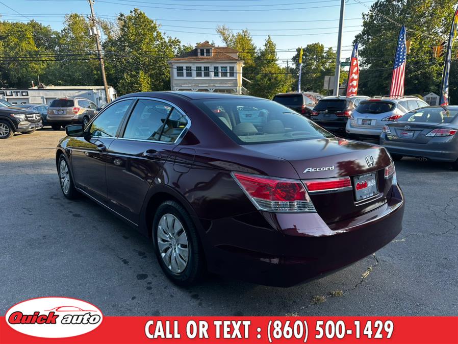 2012 Honda Accord Sdn 4dr I4 Auto LX, available for sale in Bristol, Connecticut | Quick Auto LLC. Bristol, Connecticut 2012 Honda Accord Sdn 4dr I4 Auto LX, available for sale in Bristol, Connecticut | Quick Auto LLC. Bristol, Connecticut