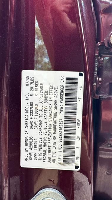 2008 Honda Accord Sdn 4dr I4 Auto LX-P, available for sale in New Milford, Connecticut | Faustos Auto Body and Repairs LLC. New Milford, Connecticut 2008 Honda Accord Sdn 4dr I4 Auto LX-P, available for sale in New Milford, Connecticut | Faustos Auto Body and Repairs LLC. New Milford, Connecticut