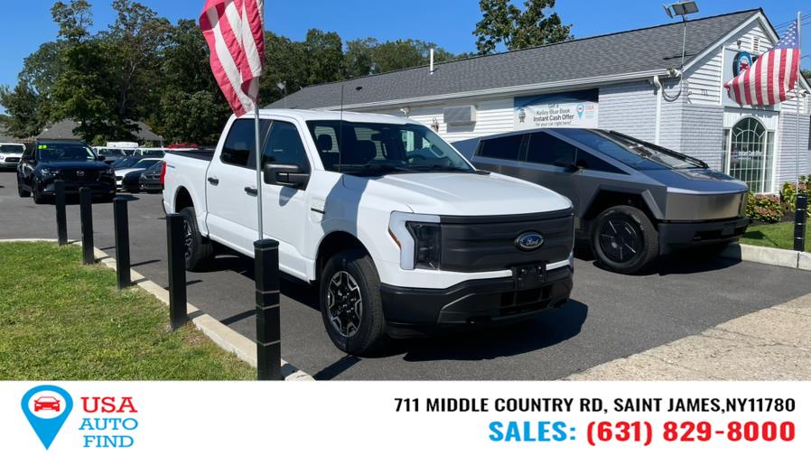 2022 Ford F-150 Lightning Pro 4WD SuperCrew 5.5'' Box, available for sale in Saint James, New York | USA Auto Find. Saint James, New York 2022 Ford F-150 Lightning Pro 4WD SuperCrew 5.5'' Box, available for sale in Saint James, New York | USA Auto Find. Saint James, New York