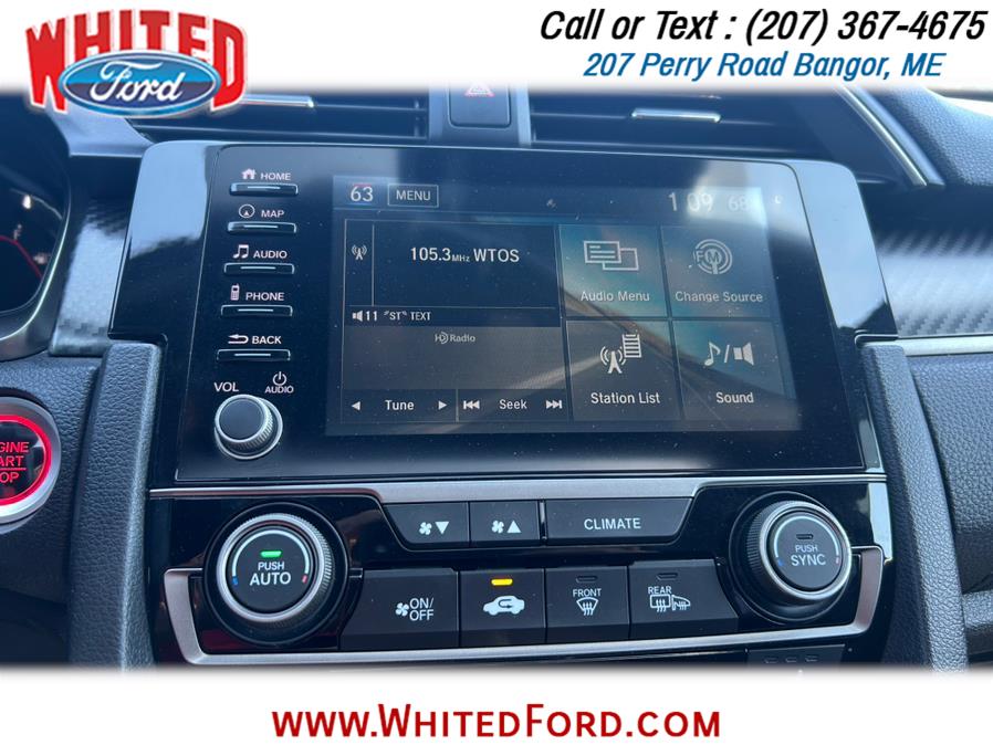 2019 Honda Civic Hatchback Sport Touring CVT, available for sale in Bangor, Maine | Whited Ford. Bangor, Maine 2019 Honda Civic Hatchback Sport Touring CVT, available for sale in Bangor, Maine | Whited Ford. Bangor, Maine