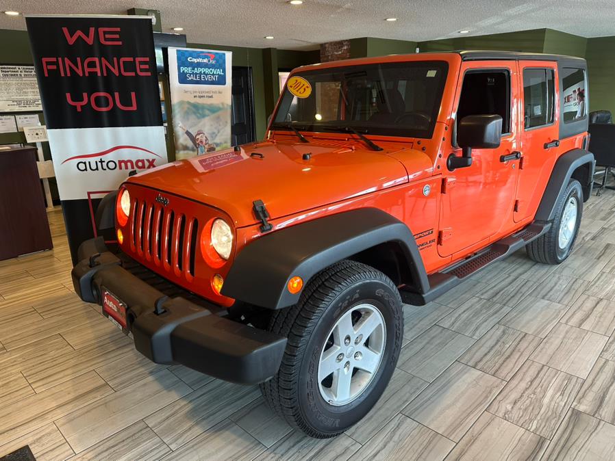 2015 Jeep Wrangler Unlimited 4WD 4dr Sport, available for sale in West Hartford, Connecticut | AutoMax. West Hartford, Connecticut 2015 Jeep Wrangler Unlimited 4WD 4dr Sport, available for sale in West Hartford, Connecticut | AutoMax. West Hartford, Connecticut
