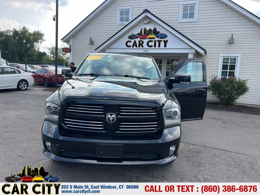 2016 Ram 1500 4WD Crew Cab 140.5" Sport, available for sale in East Windsor, Connecticut | Car City LLC. East Windsor, Connecticut 2016 Ram 1500 4WD Crew Cab 140.5" Sport, available for sale in East Windsor, Connecticut | Car City LLC. East Windsor, Connecticut