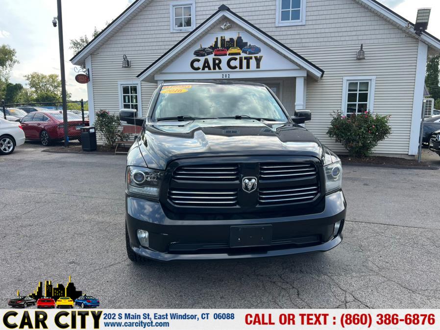 2016 Ram 1500 4WD Crew Cab 140.5" Sport, available for sale in East Windsor, Connecticut | Car City LLC. East Windsor, Connecticut 2016 Ram 1500 4WD Crew Cab 140.5" Sport, available for sale in East Windsor, Connecticut | Car City LLC. East Windsor, Connecticut
