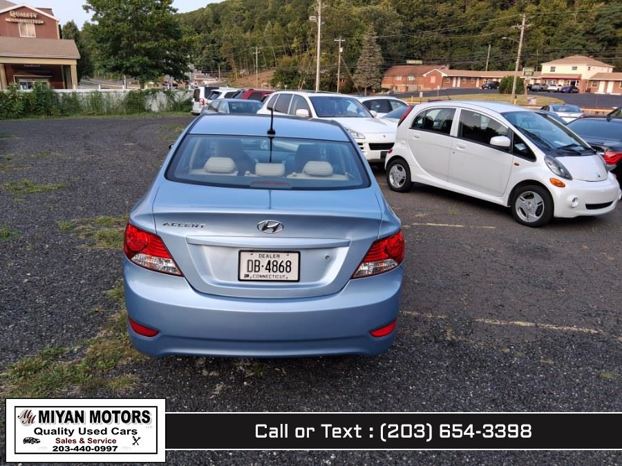2012 Hyundai Accent 4dr Sdn Auto GLS, available for sale in Meriden, Connecticut | Miyan Motors. Meriden, Connecticut 2012 Hyundai Accent 4dr Sdn Auto GLS, available for sale in Meriden, Connecticut | Miyan Motors. Meriden, Connecticut