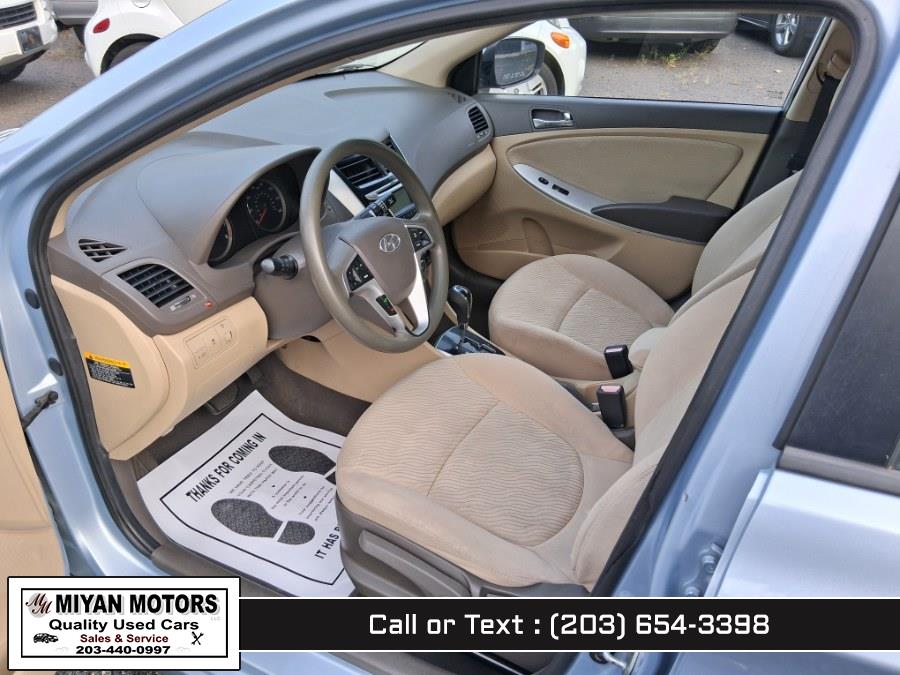 2012 Hyundai Accent 4dr Sdn Auto GLS, available for sale in Meriden, Connecticut | Miyan Motors. Meriden, Connecticut 2012 Hyundai Accent 4dr Sdn Auto GLS, available for sale in Meriden, Connecticut | Miyan Motors. Meriden, Connecticut