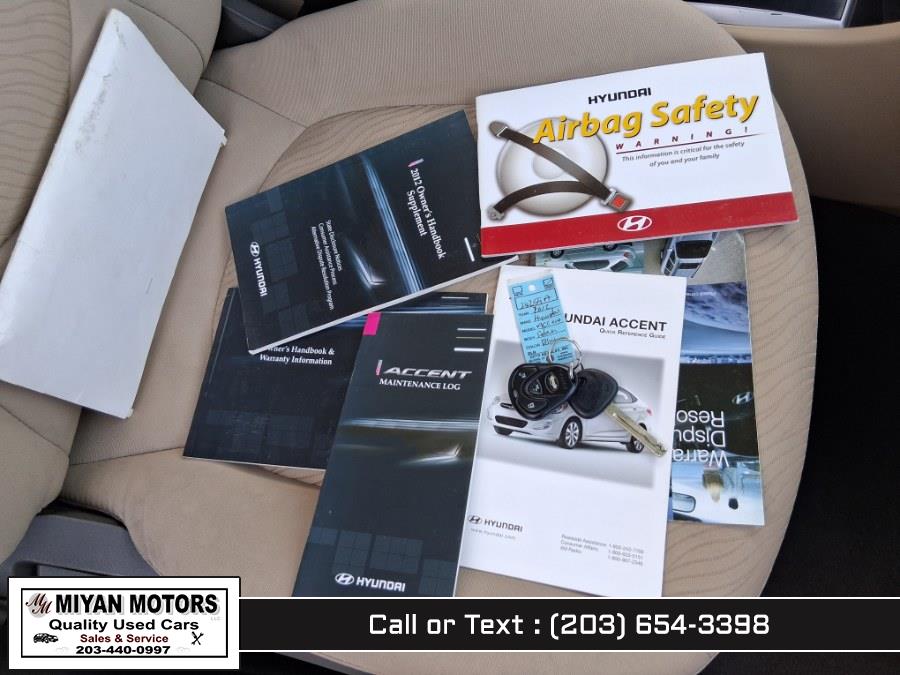 2012 Hyundai Accent 4dr Sdn Auto GLS, available for sale in Meriden, Connecticut | Miyan Motors. Meriden, Connecticut 2012 Hyundai Accent 4dr Sdn Auto GLS, available for sale in Meriden, Connecticut | Miyan Motors. Meriden, Connecticut