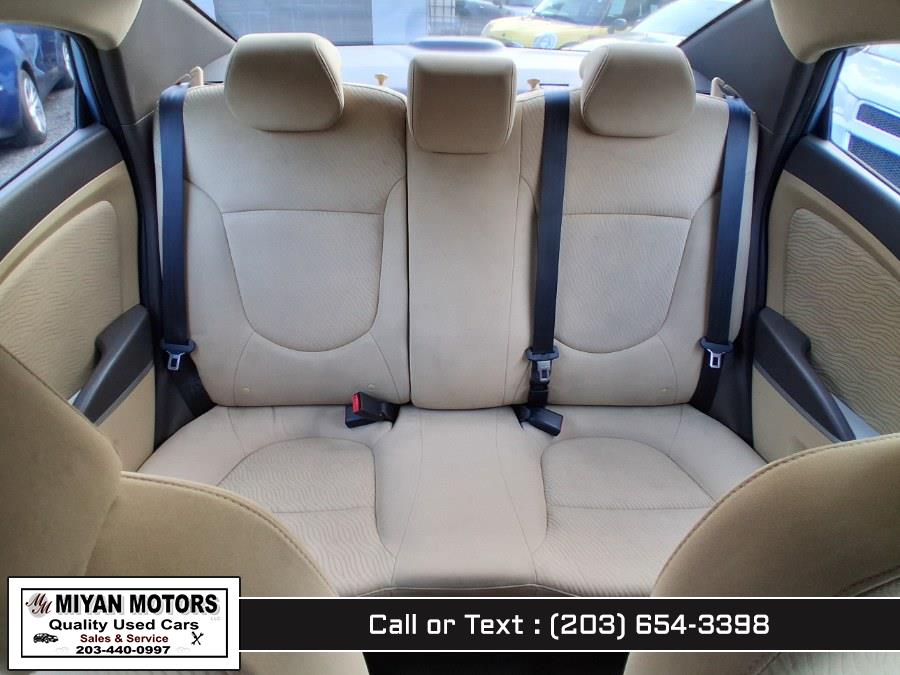 2012 Hyundai Accent 4dr Sdn Auto GLS, available for sale in Meriden, Connecticut | Miyan Motors. Meriden, Connecticut 2012 Hyundai Accent 4dr Sdn Auto GLS, available for sale in Meriden, Connecticut | Miyan Motors. Meriden, Connecticut