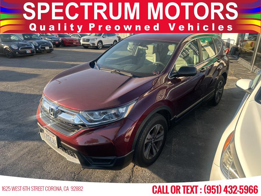 2017 Honda CR-V LX 2WD, available for sale in Corona, California | Spectrum Motors. Corona, California 2017 Honda CR-V LX 2WD, available for sale in Corona, California | Spectrum Motors. Corona, California