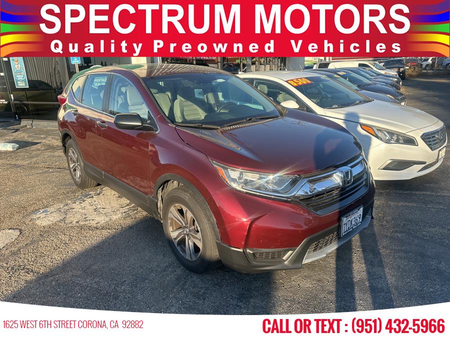 2017 Honda CR-V LX 2WD, available for sale in Corona, California | Spectrum Motors. Corona, California 2017 Honda CR-V LX 2WD, available for sale in Corona, California | Spectrum Motors. Corona, California