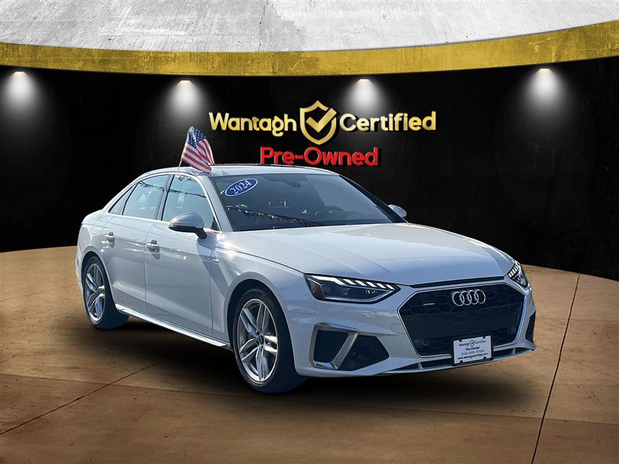 2024 Audi A4 Sedan S line Premium Plus 45 TFSI quattro, available for sale in Wantagh, New York | Wantagh Certified. Wantagh, New York 2024 Audi A4 Sedan S line Premium Plus 45 TFSI quattro, available for sale in Wantagh, New York | Wantagh Certified. Wantagh, New York