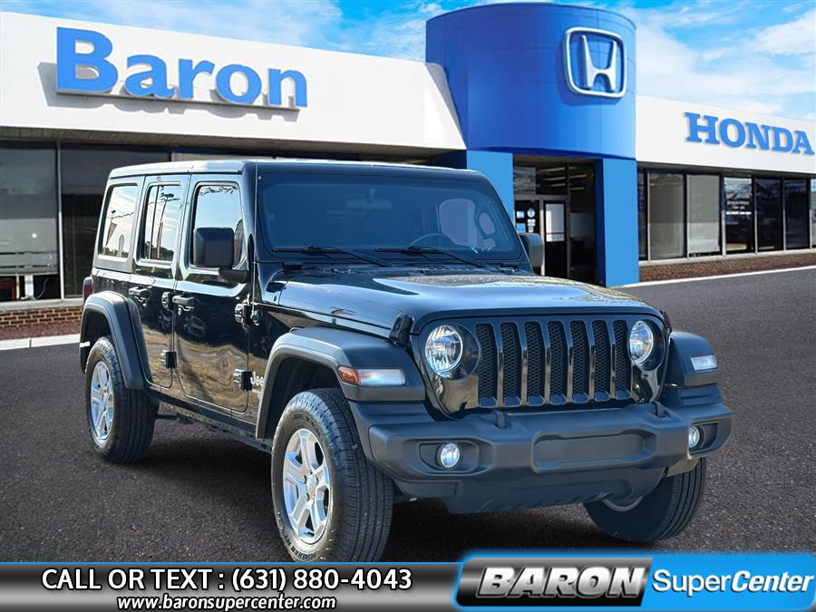 2020 Jeep Wrangler Unlimited Unlimited Sport S, available for sale in Patchogue, New York | Baron Supercenter. Patchogue, New York 2020 Jeep Wrangler Unlimited Unlimited Sport S, available for sale in Patchogue, New York | Baron Supercenter. Patchogue, New York