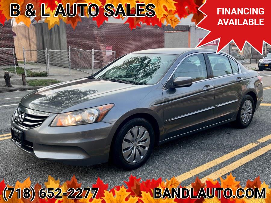2012 Honda Accord Sedan 4dr I4 Auto LX, available for sale in Bronx, New York | B & L Auto Sales LLC. Bronx, New York 2012 Honda Accord Sedan 4dr I4 Auto LX, available for sale in Bronx, New York | B & L Auto Sales LLC. Bronx, New York