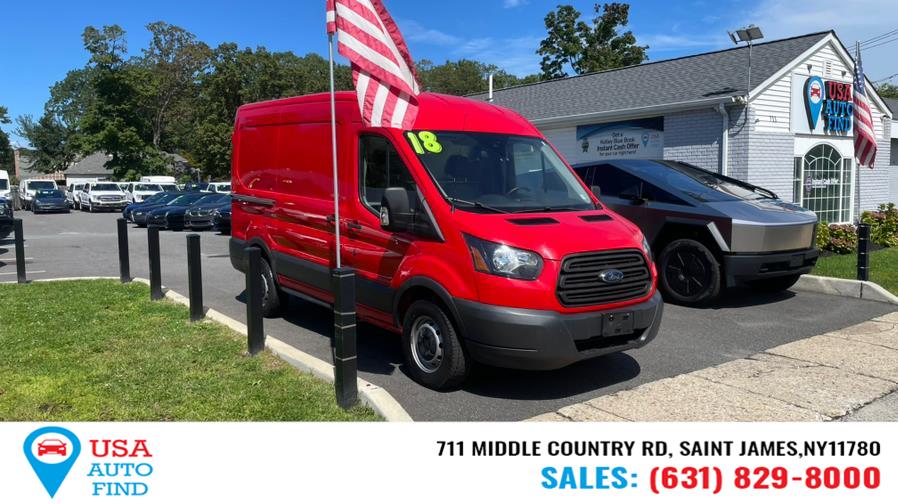 2018 Ford Transit Van T-250 130" Med Rf 9000 GVWR Sliding RH Dr, available for sale in Saint James, New York | USA Auto Find. Saint James, New York 2018 Ford Transit Van T-250 130" Med Rf 9000 GVWR Sliding RH Dr, available for sale in Saint James, New York | USA Auto Find. Saint James, New York
