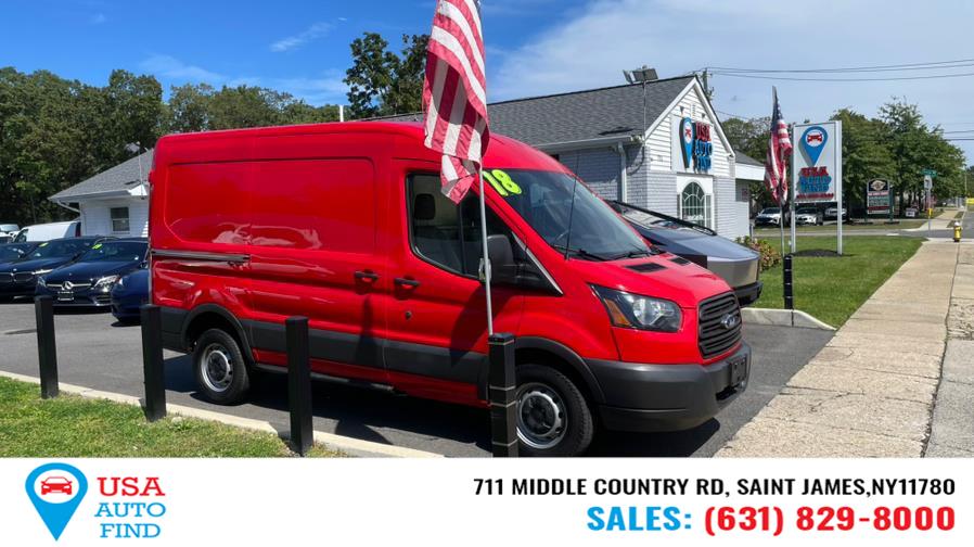 2018 Ford Transit Van T-250 130" Med Rf 9000 GVWR Sliding RH Dr, available for sale in Saint James, New York | USA Auto Find. Saint James, New York 2018 Ford Transit Van T-250 130" Med Rf 9000 GVWR Sliding RH Dr, available for sale in Saint James, New York | USA Auto Find. Saint James, New York