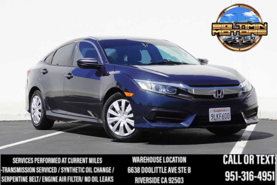 2018 Honda Civic Sedan LX BLUETOOTH/ BACK UP CAM, available for sale in Riverside, California | Big Timin Motors LLC. Riverside, California 2018 Honda Civic Sedan LX BLUETOOTH/ BACK UP CAM, available for sale in Riverside, California | Big Timin Motors LLC. Riverside, California
